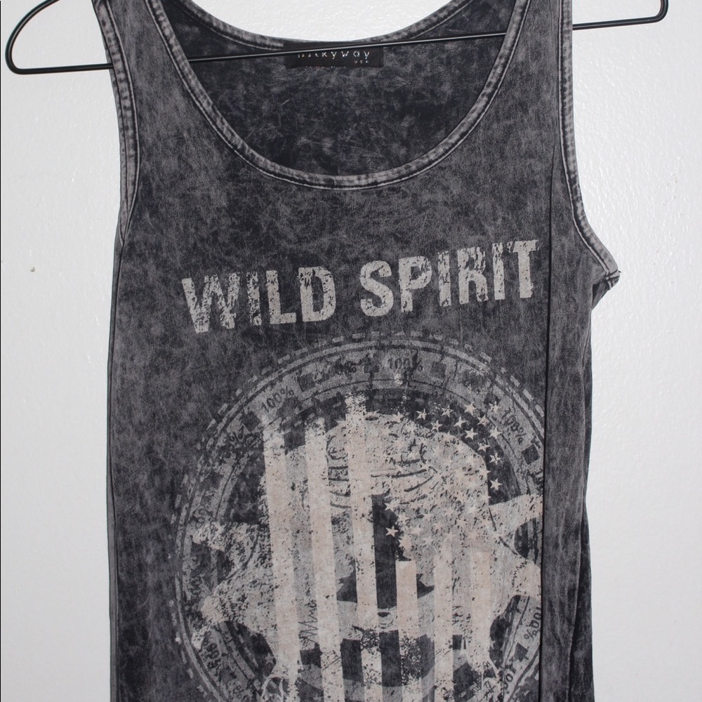 boutique Vintage Shredded Top